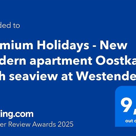 Premium Holidays - New Modern Apartment Oostkant With Seaview At Westende Middelkerke Zewnętrze zdjęcie